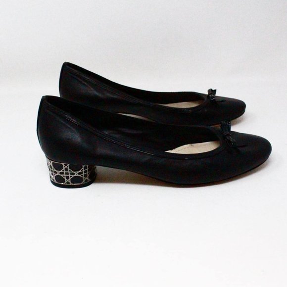 CHRISTIAN DIOR #43097 Black Leather Rounded Loafers (US 10 EU 40) - Picture 2 of 9